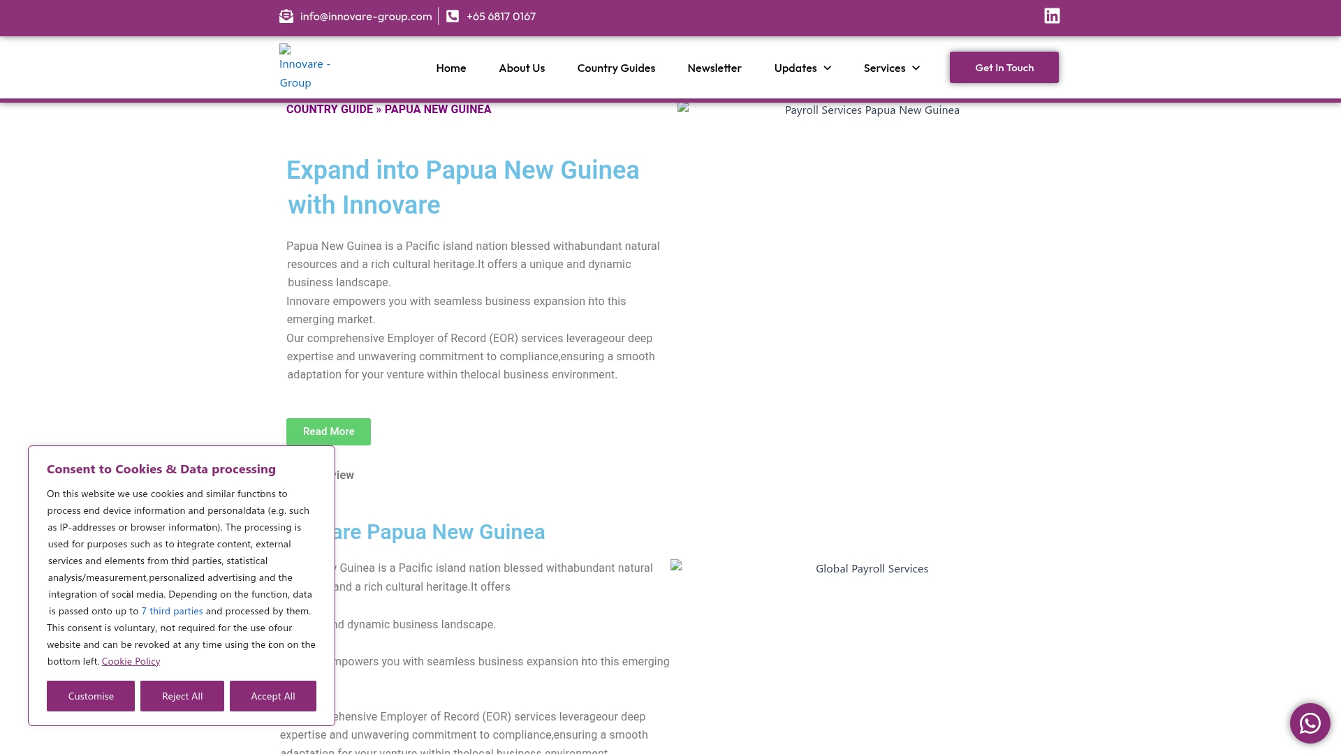 Innovare Group Screenshot