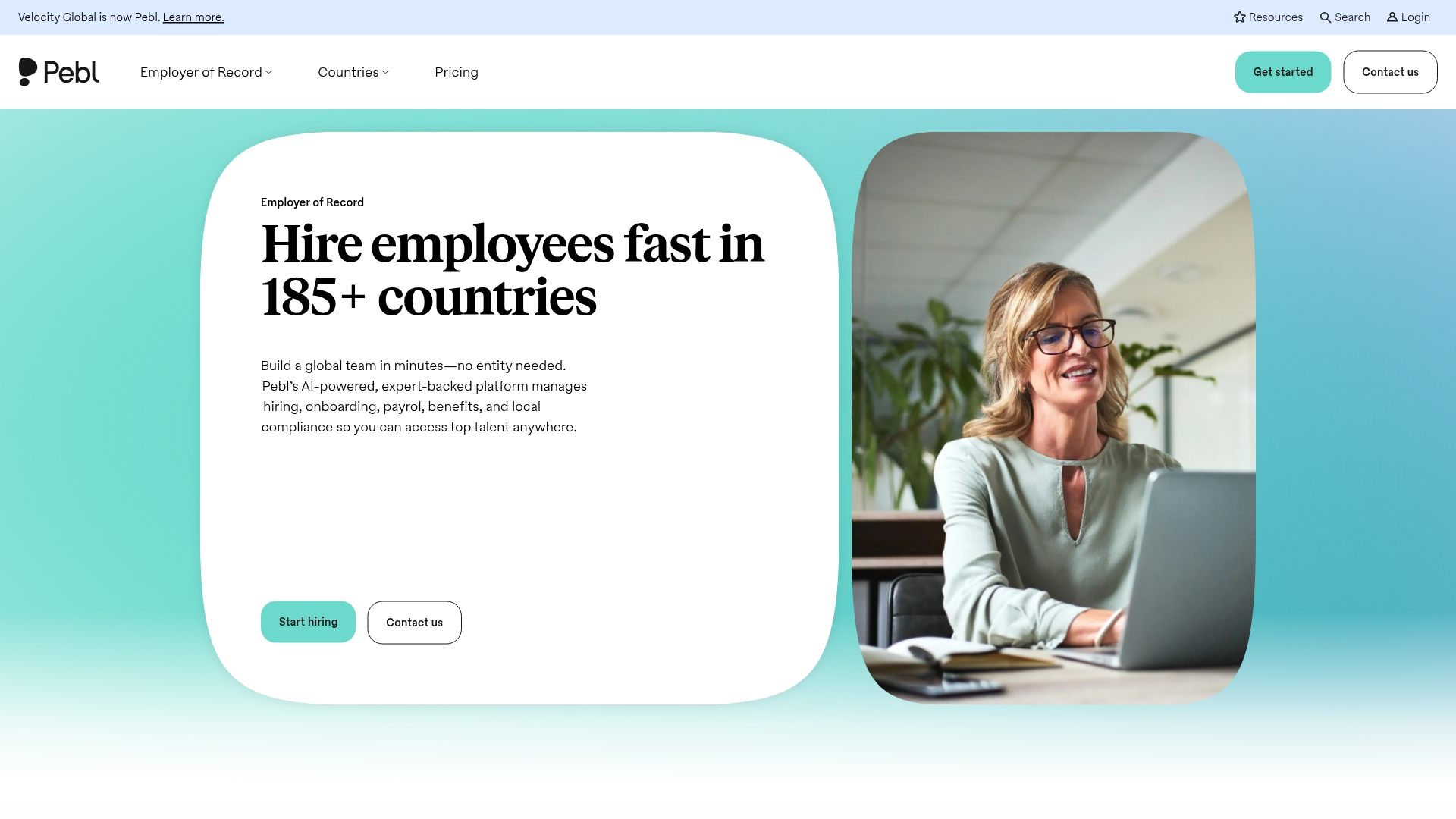 Pebl (formerly Velocity Global) Screenshot