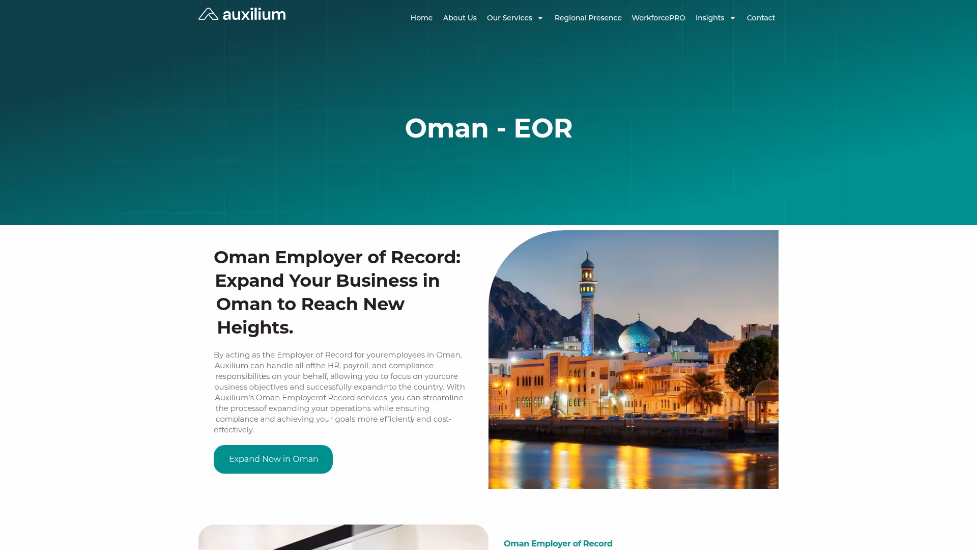 Auxilium Services Screenshot