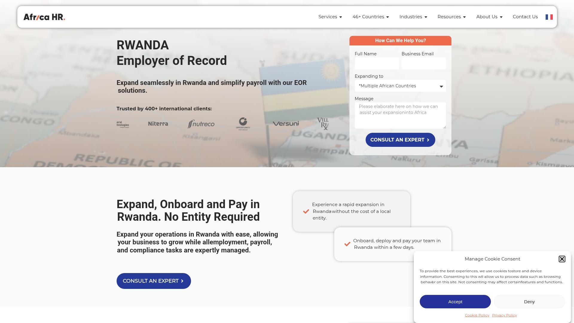 Africa HR Solutions Screenshot