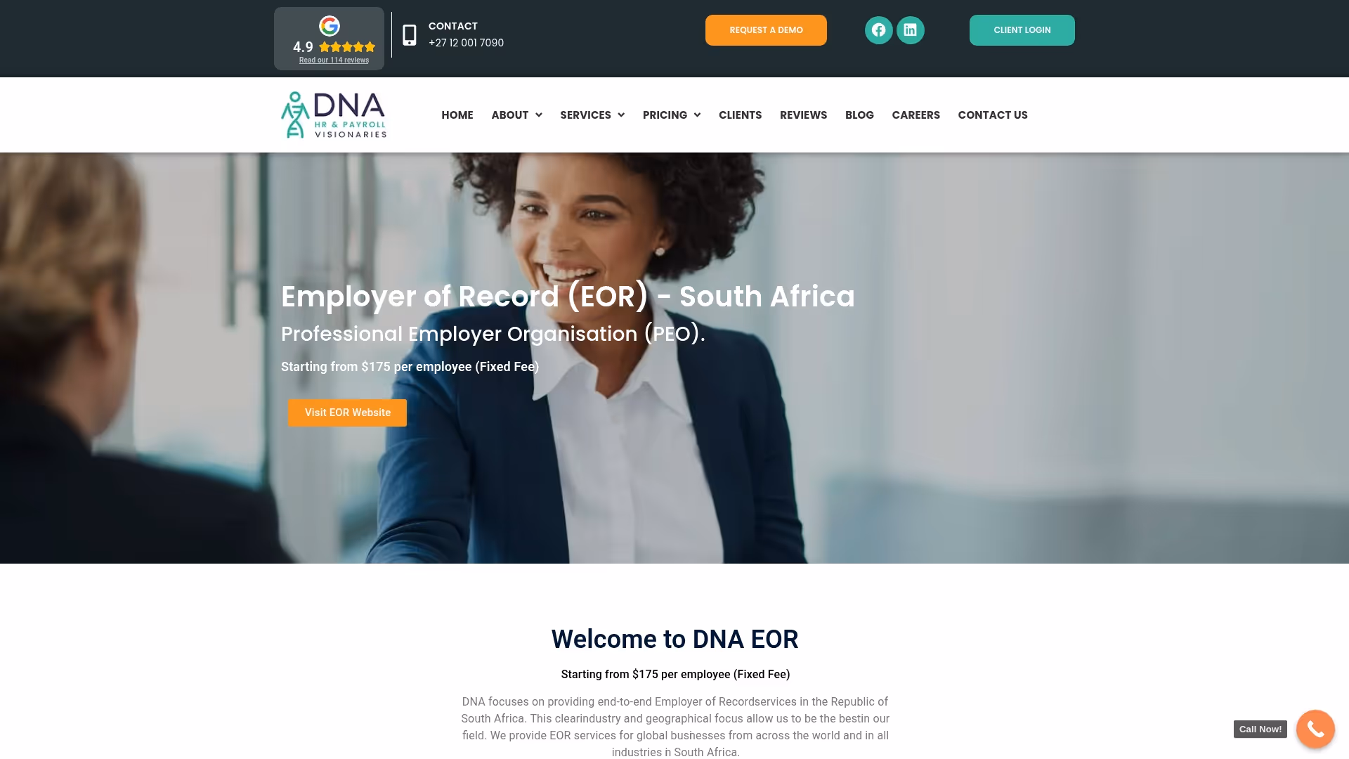 DNA Outsourcing Screenshot