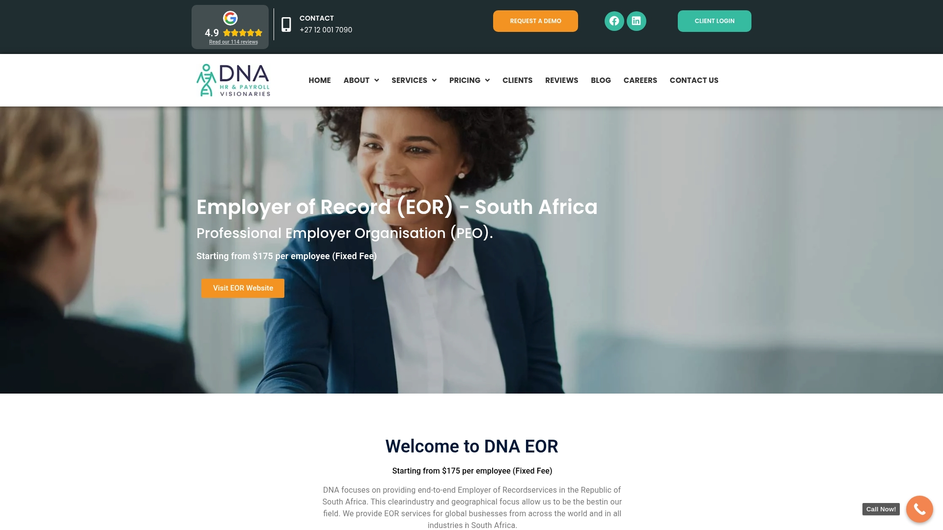 DNA Outsourcing Screenshot