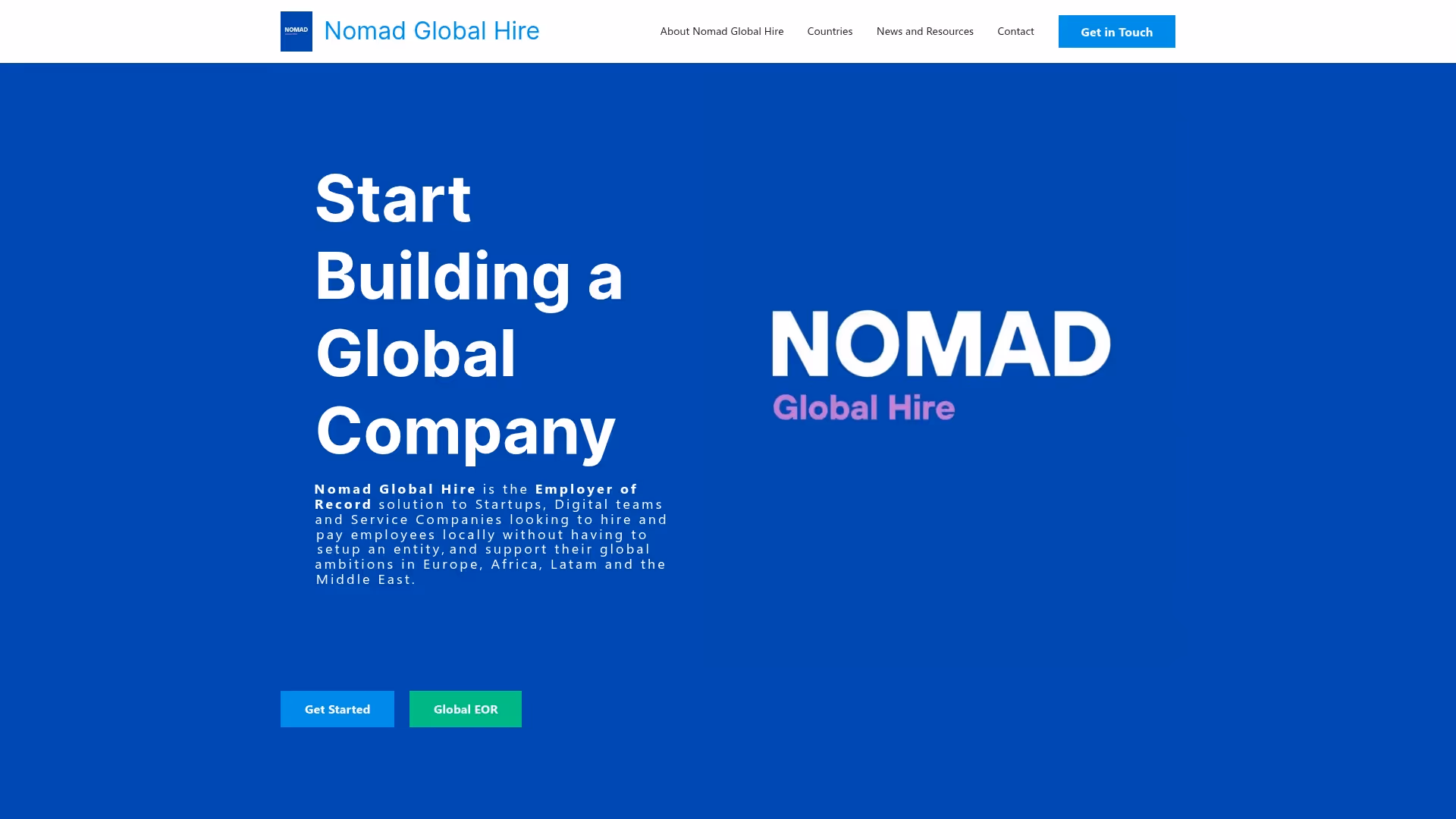 Nomad Global Hire Screenshot