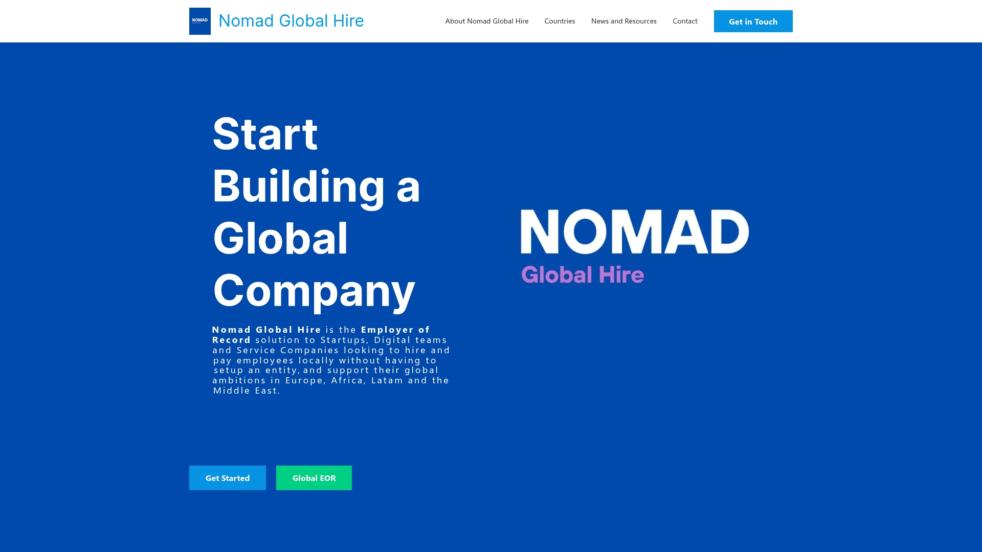 Nomad Global Hire Screenshot