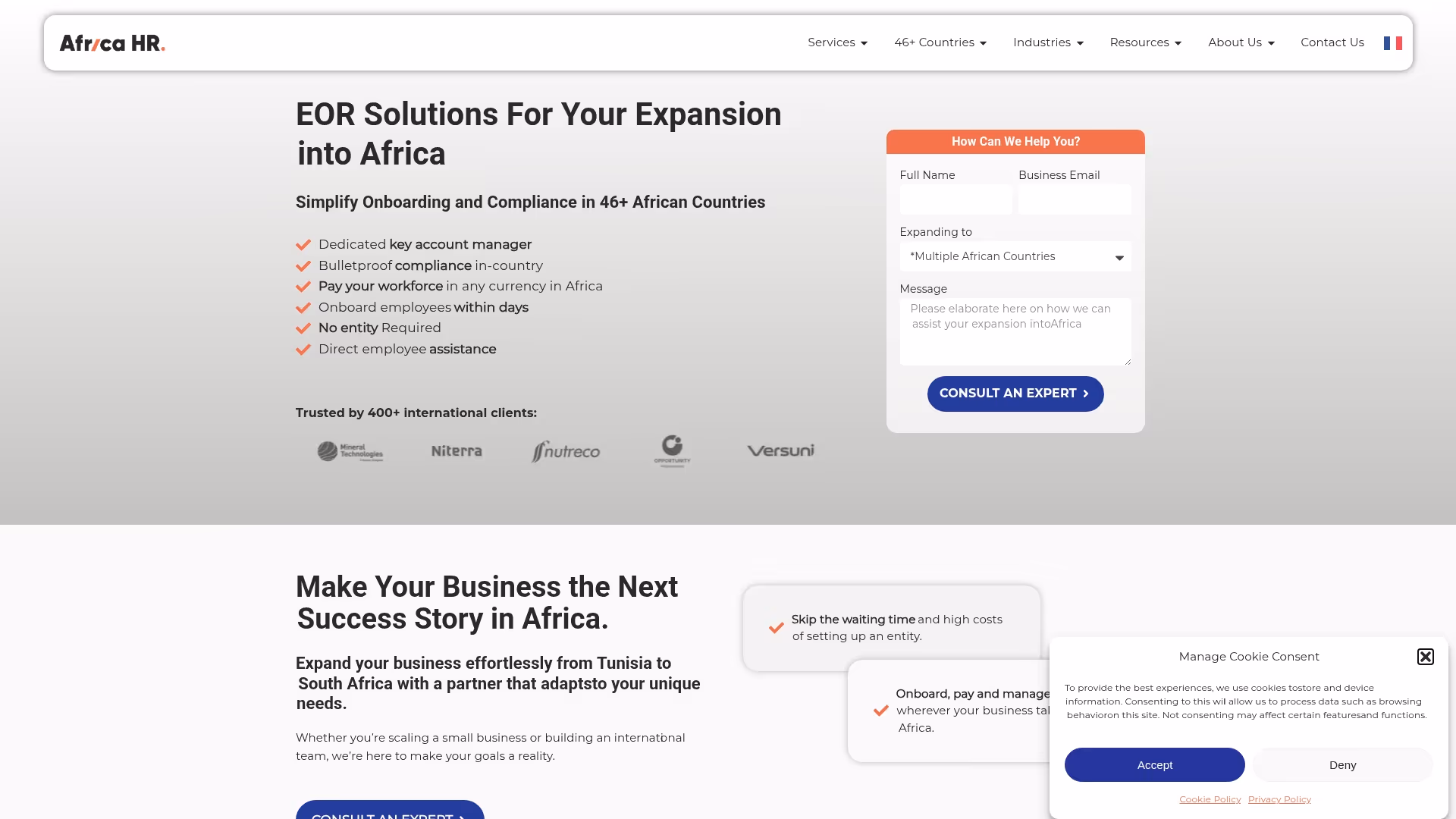 Africa HR Solutions Screenshot