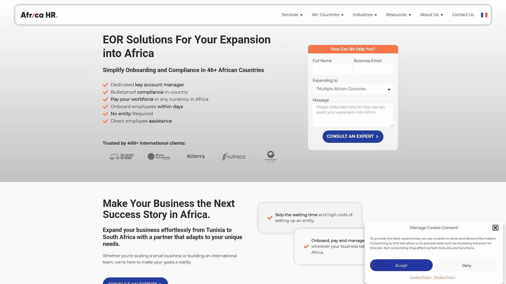 Africa HR Solutions Screenshot