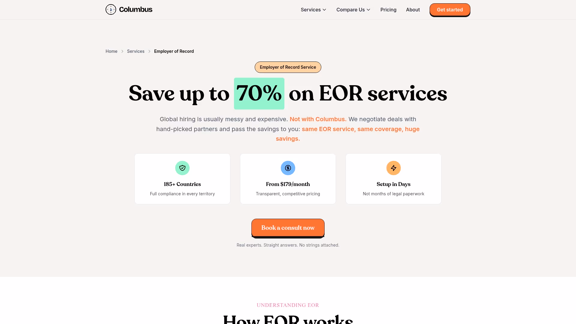 Hire With Columbus Screenshot