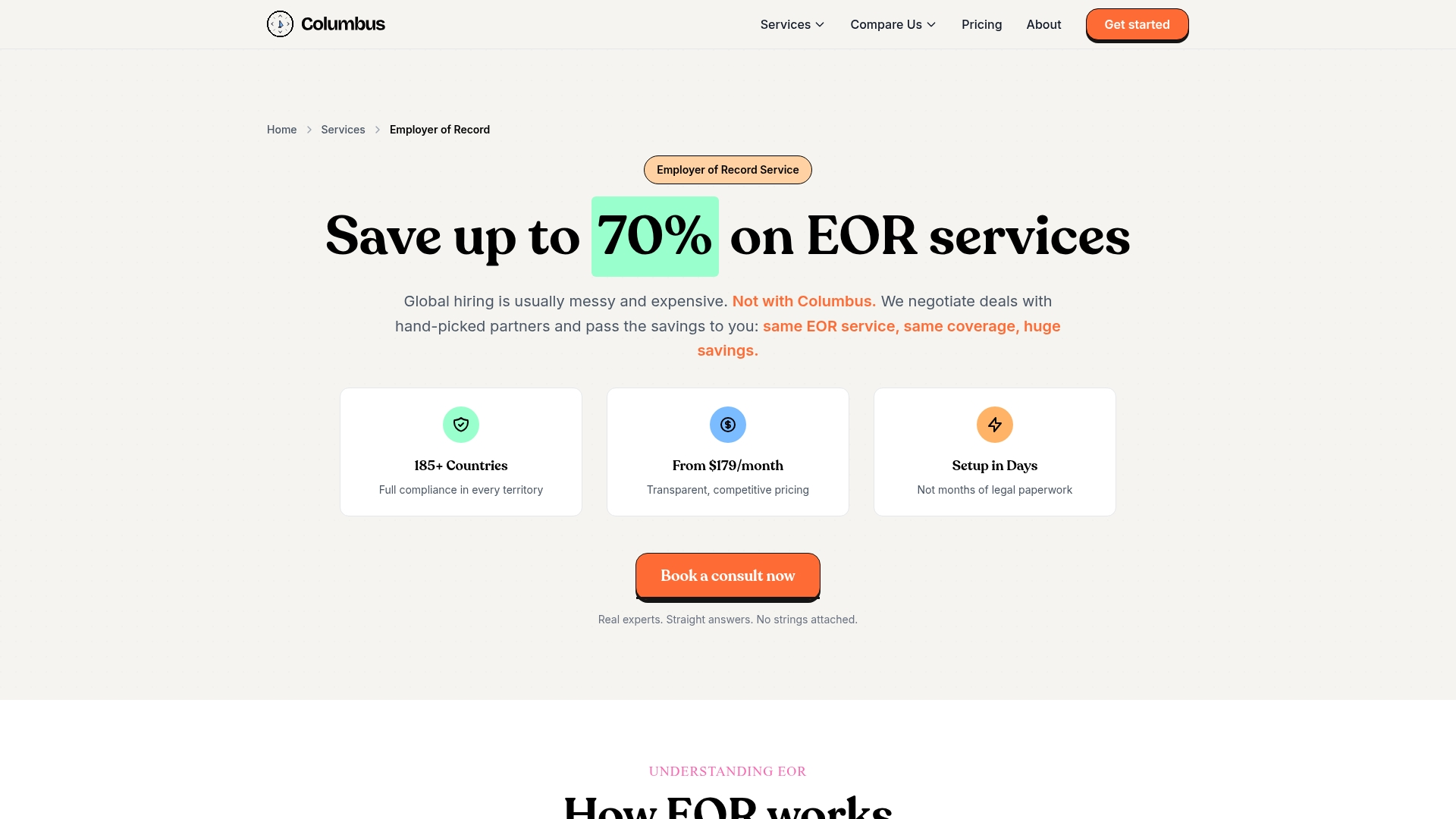 Hire With Columbus Screenshot