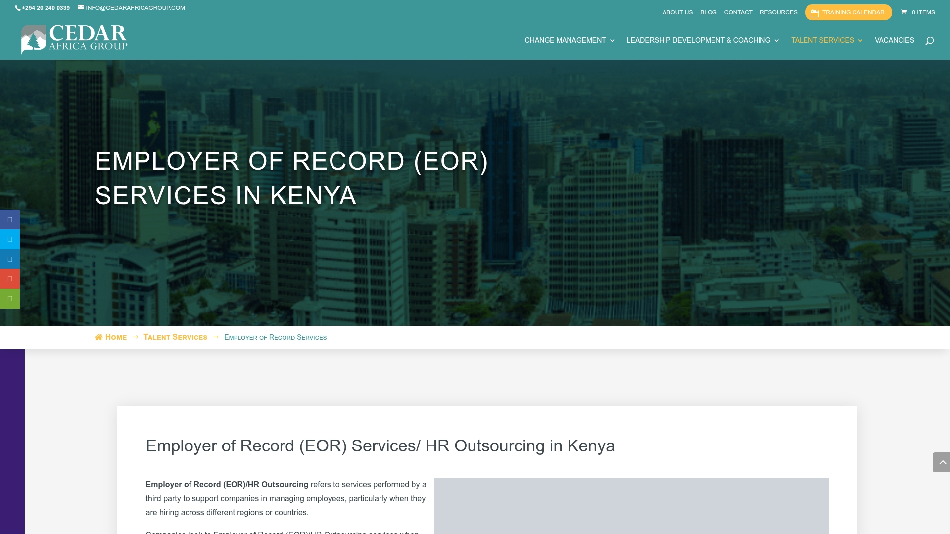 Cedar Africa Group Screenshot