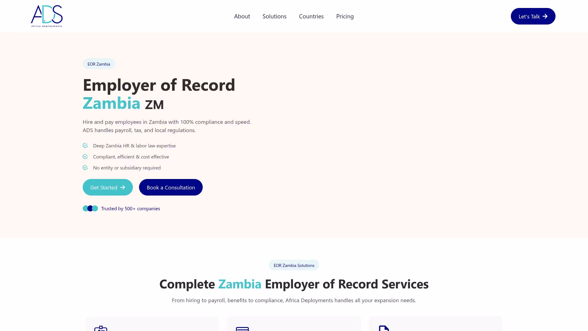 Africa Deployments Screenshot