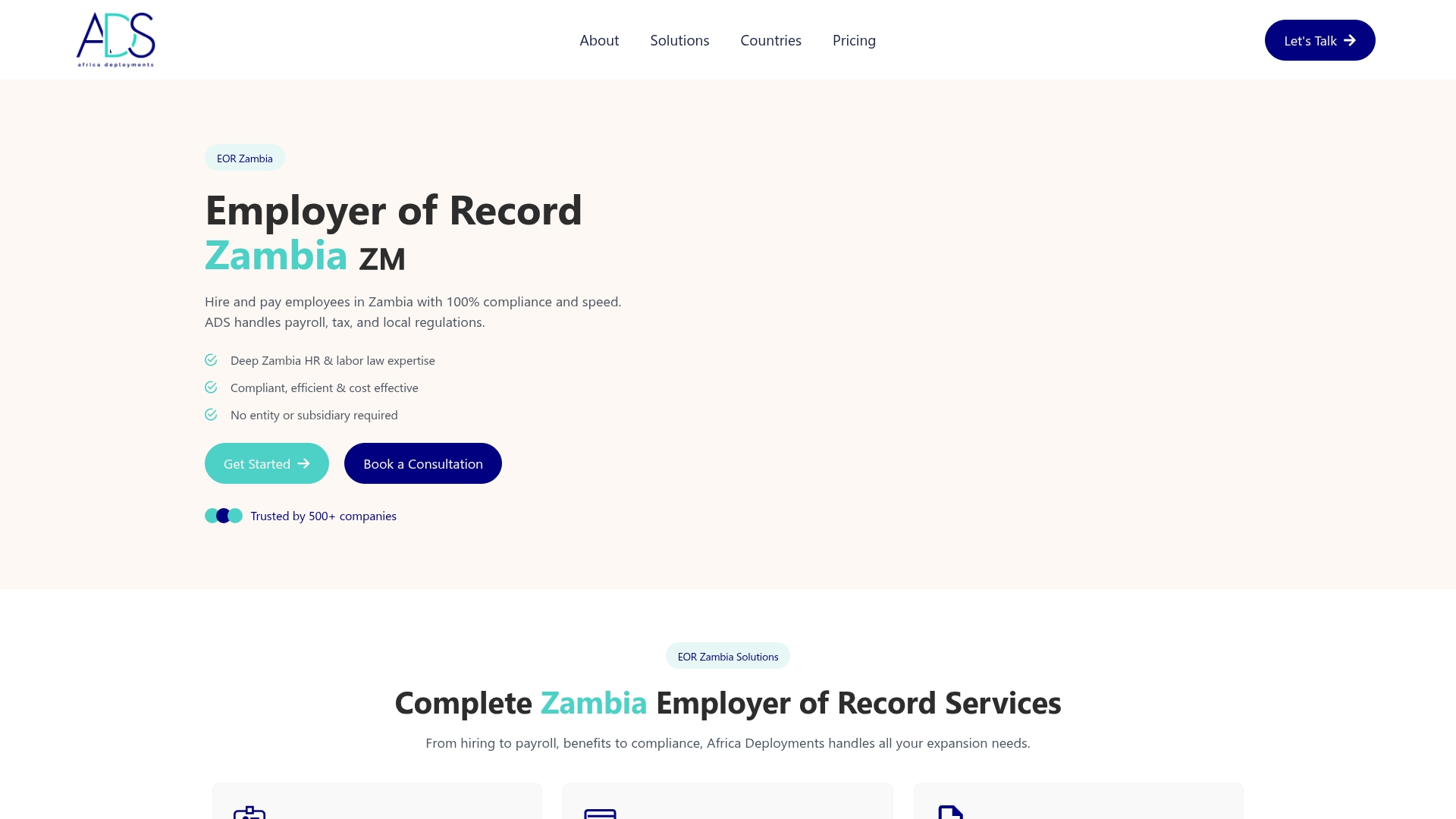Africa Deployments Screenshot