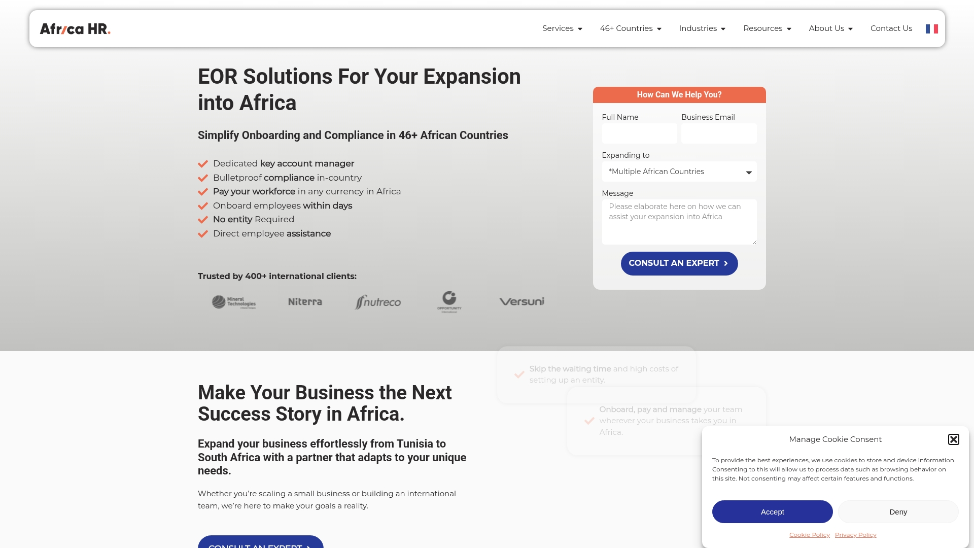 Africa HR Solutions Screenshot