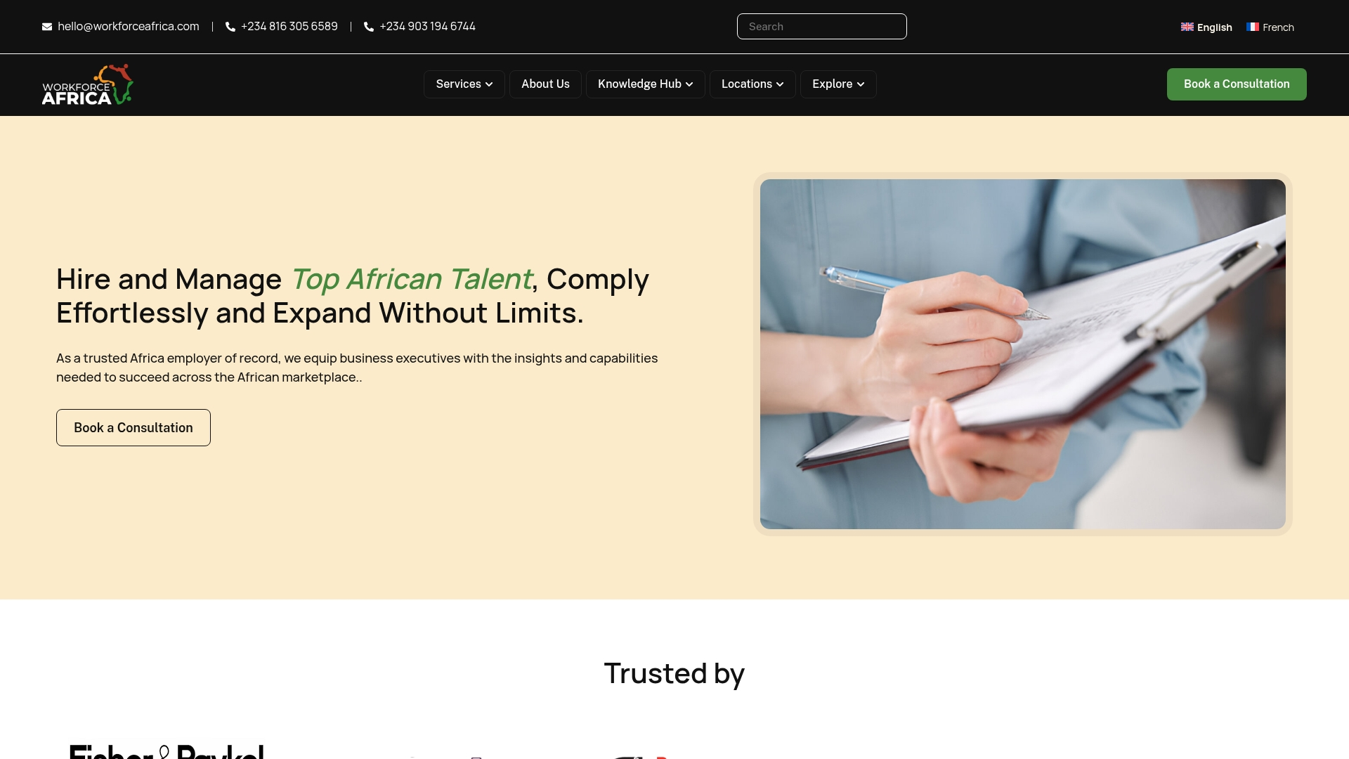 Workforce Africa Screenshot