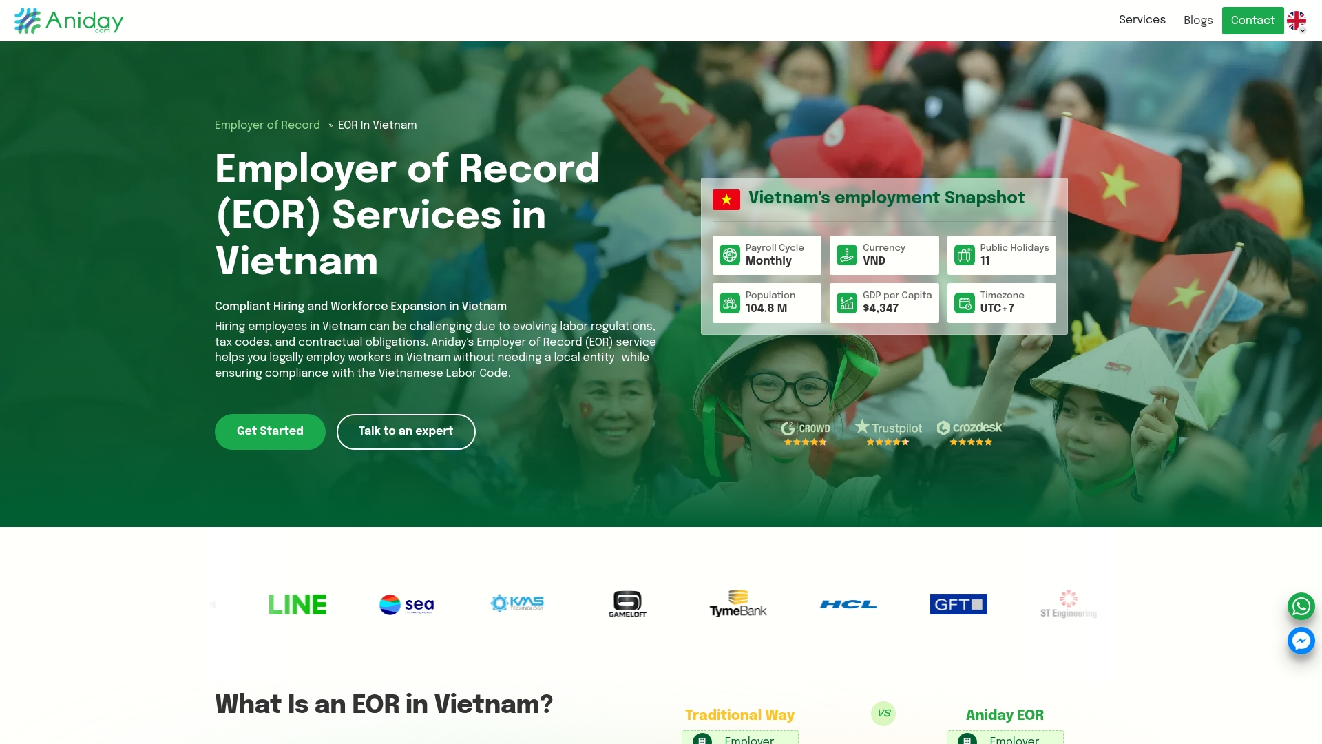 Aniday Vietnam EOR Screenshot
