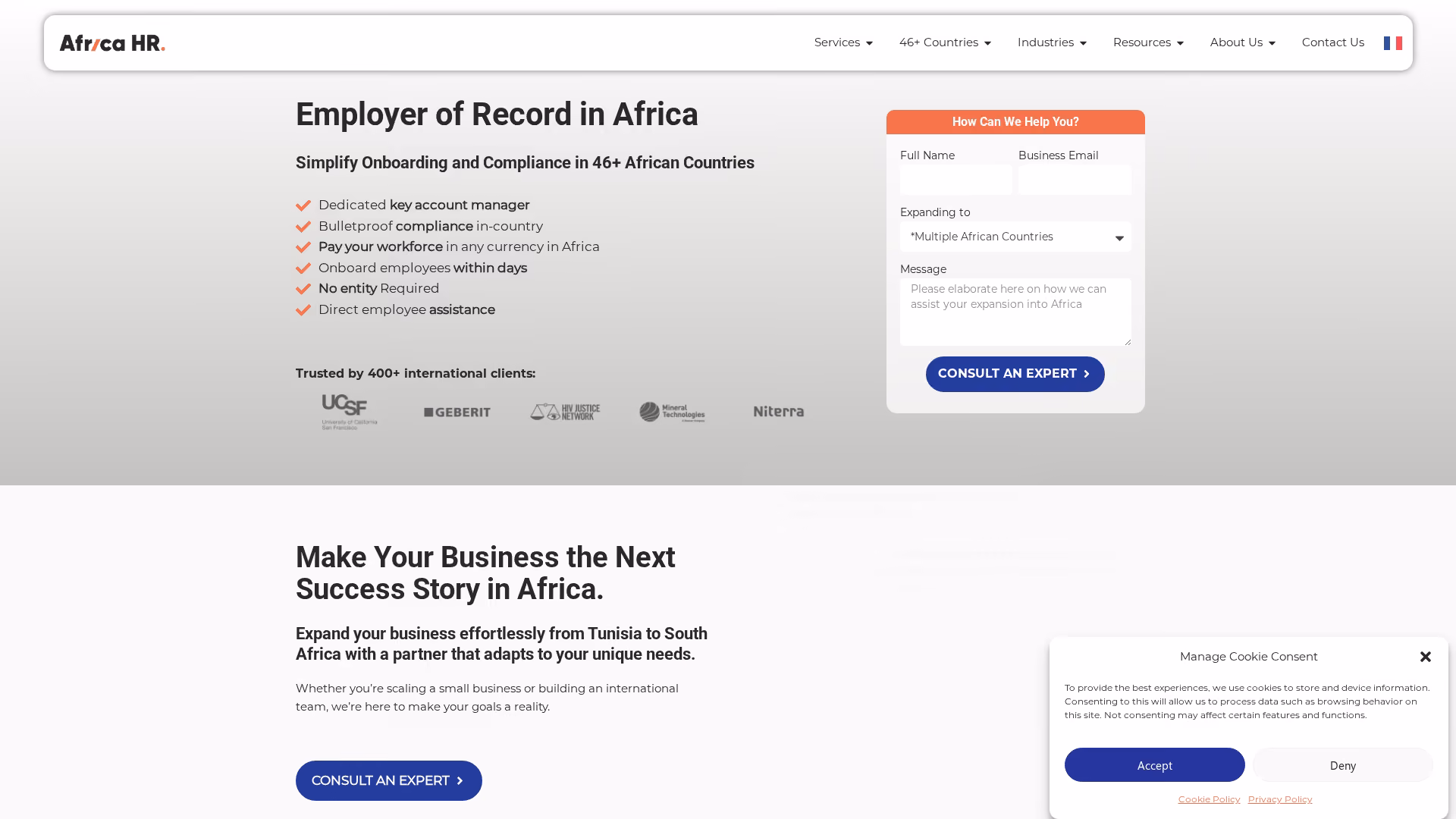 Africa HR Solutions Screenshot