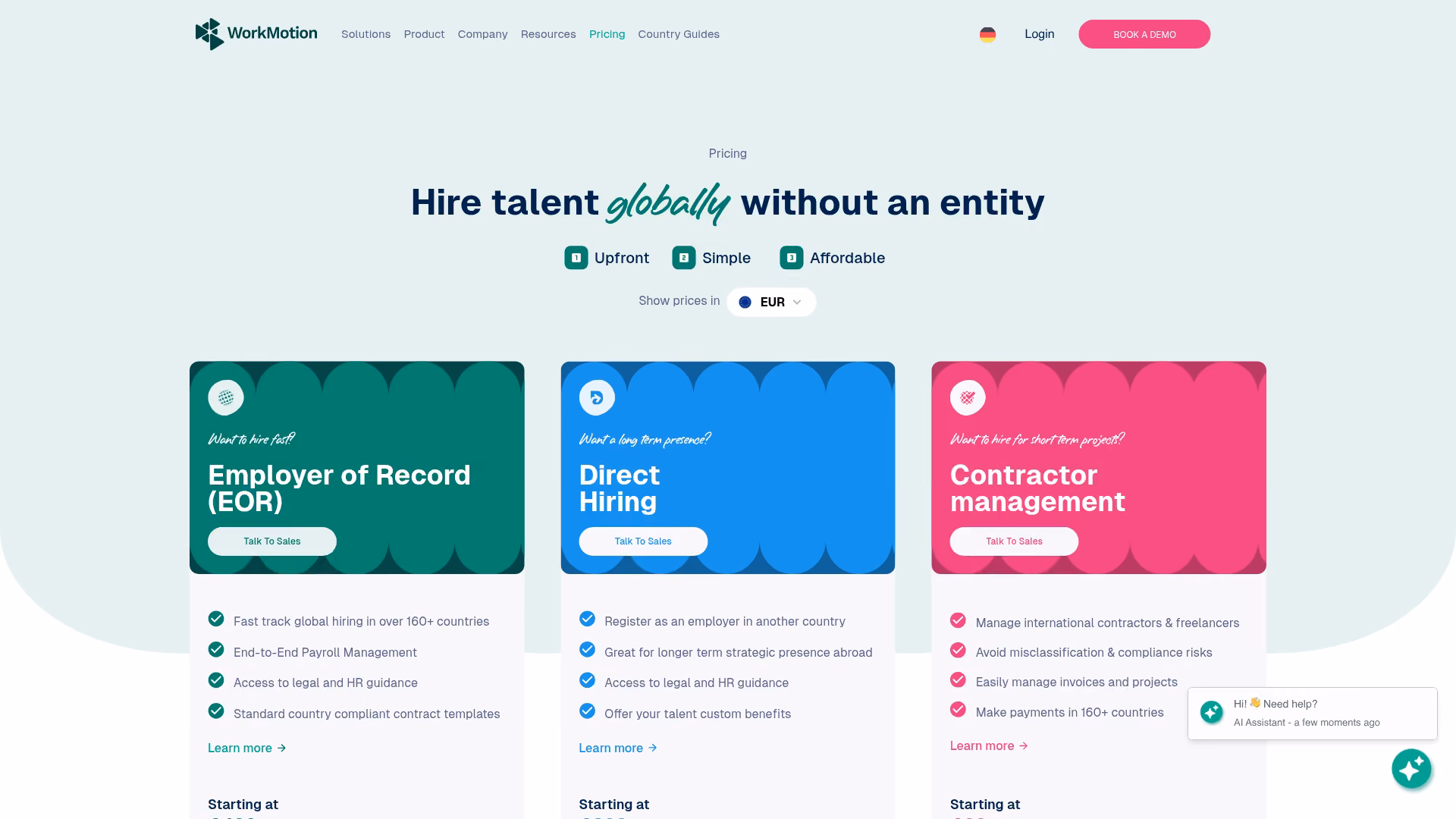 WorkMotion Screenshot