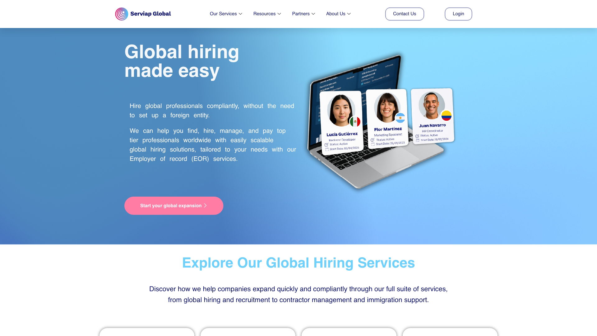 Serviap Global Screenshot