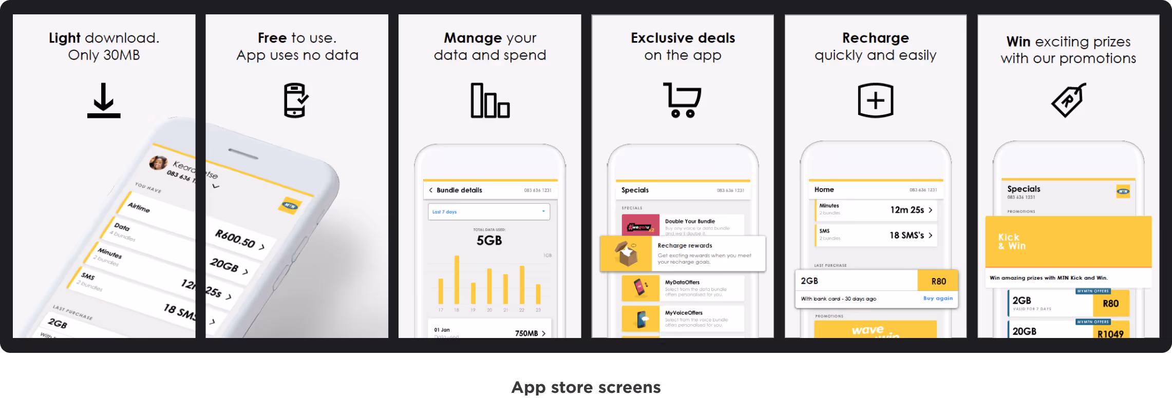 App store device images.