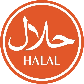 The logo for halal.