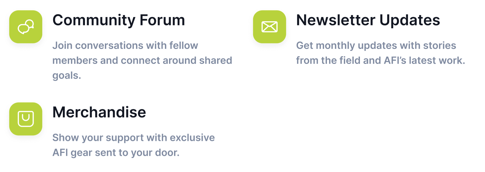 Detailed view of a single donation tier, highlighting benefits and monthly contribution options with clean, user-friendly layout