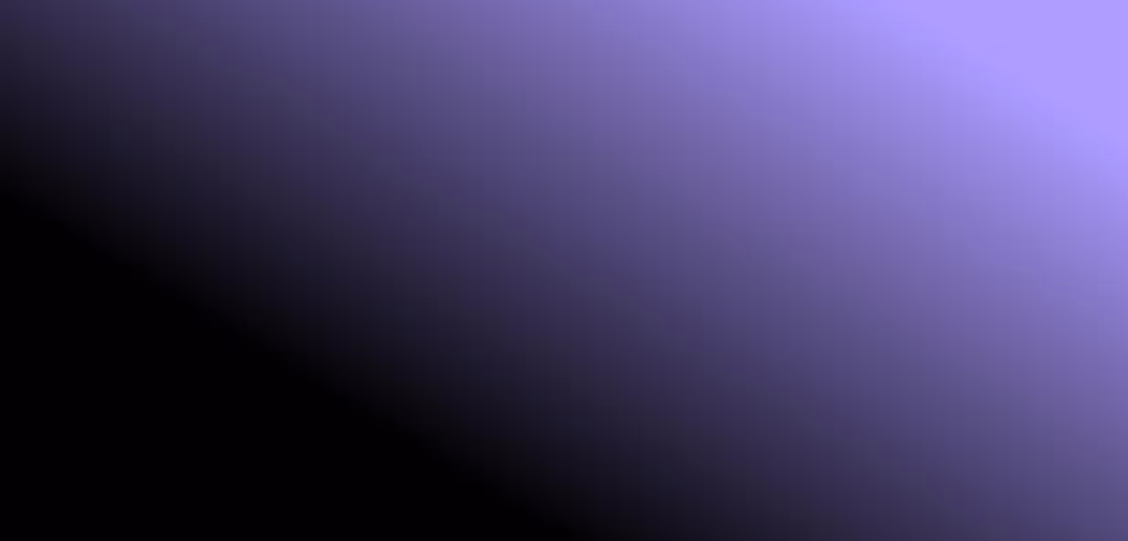 Gradient background fading diagonally from black to light purple.
