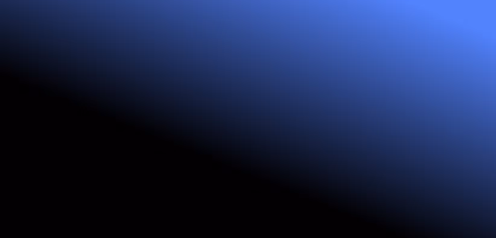 Abstract gradient background with black fading into blue from bottom left to top right.