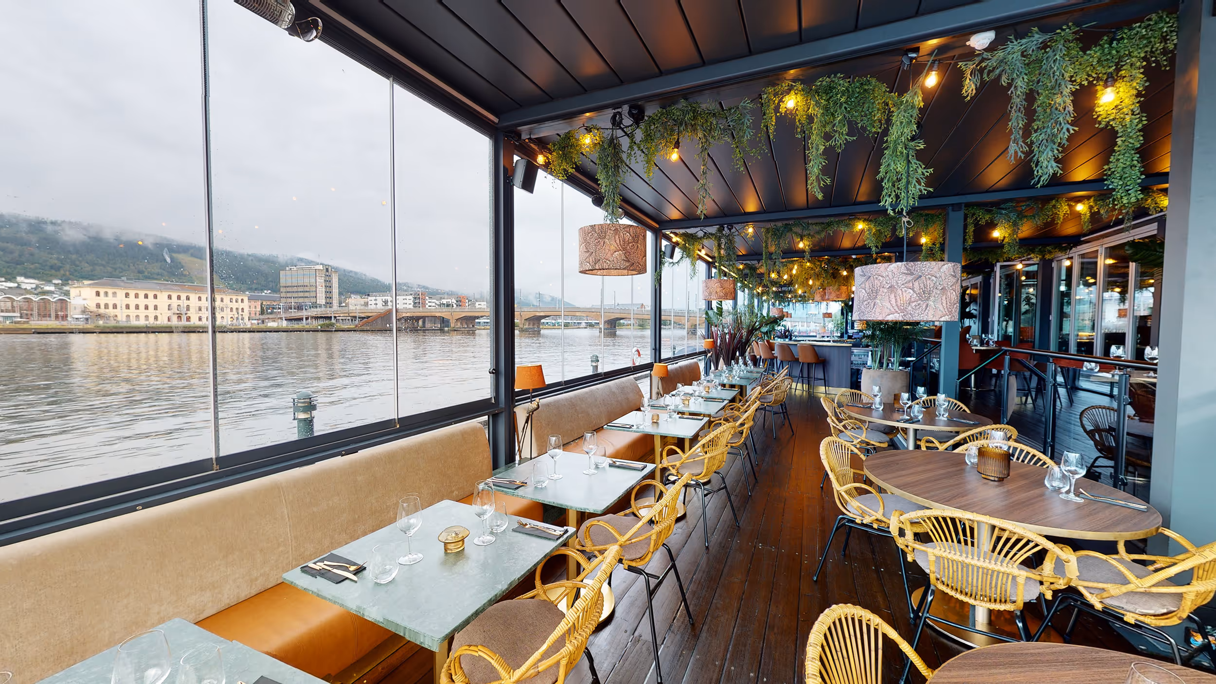 Restaurant Kawa i Drammen som attentio har 3d-scannet.