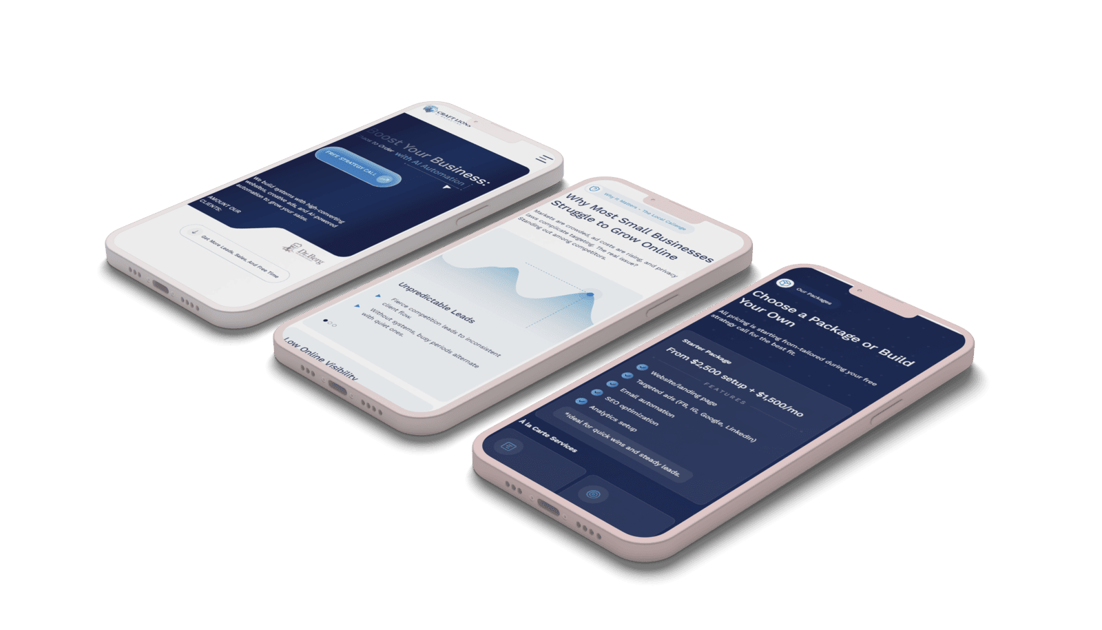 Craft Lions modern startup page developed by YAVACADO with SEO focus, clean design, and visual impact