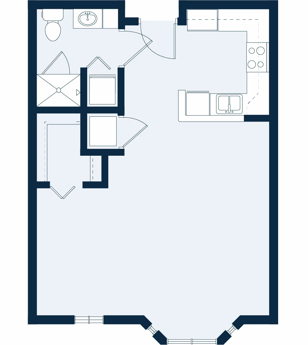 azalea studio floor plan