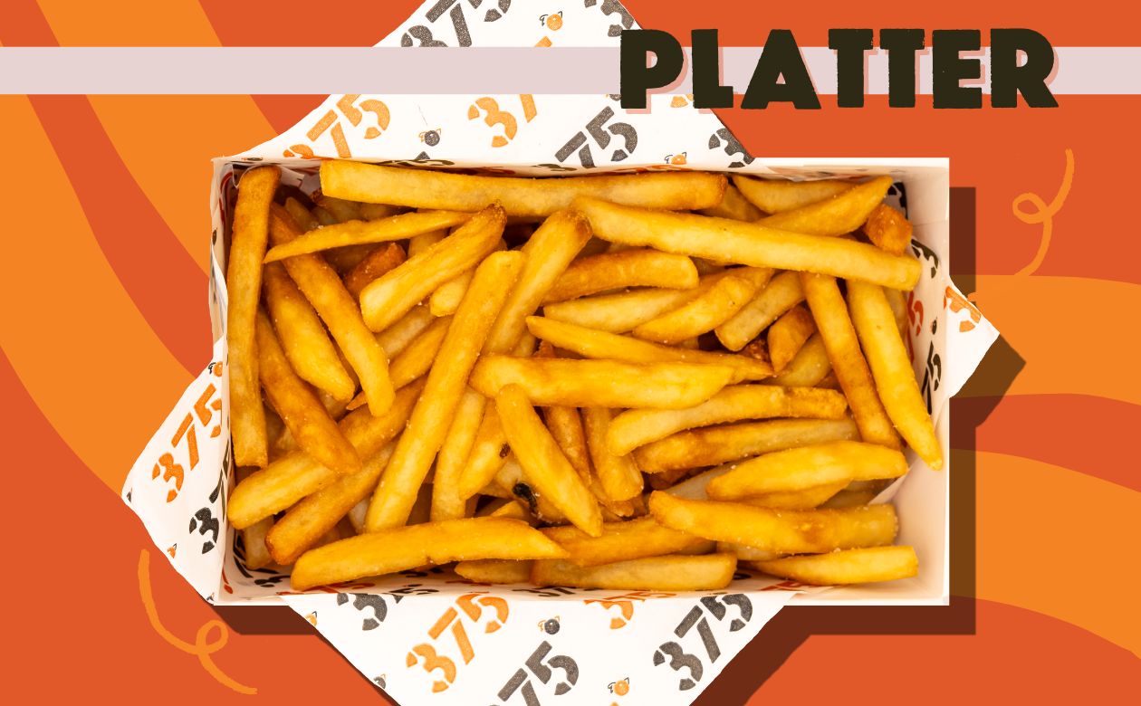 A tray of Golden Crispy French Fries