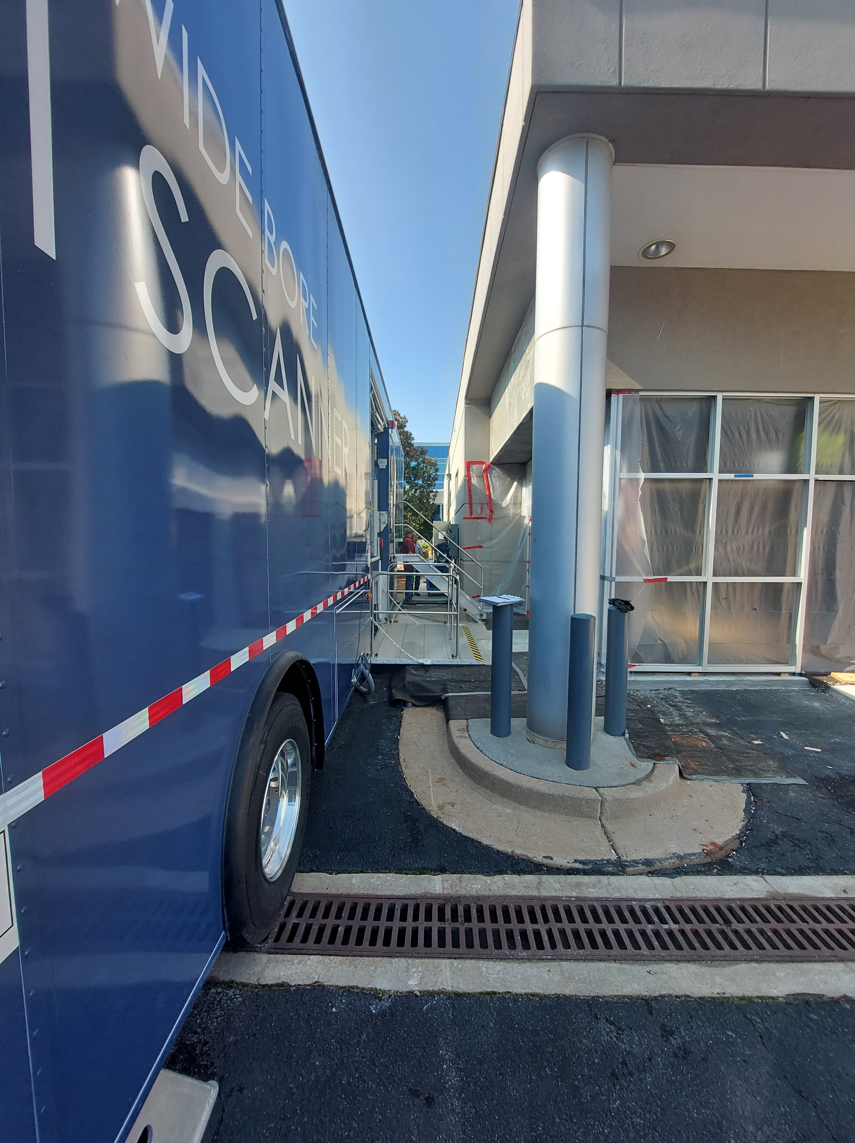 Temporary MRI Awning Installation at a Hospital