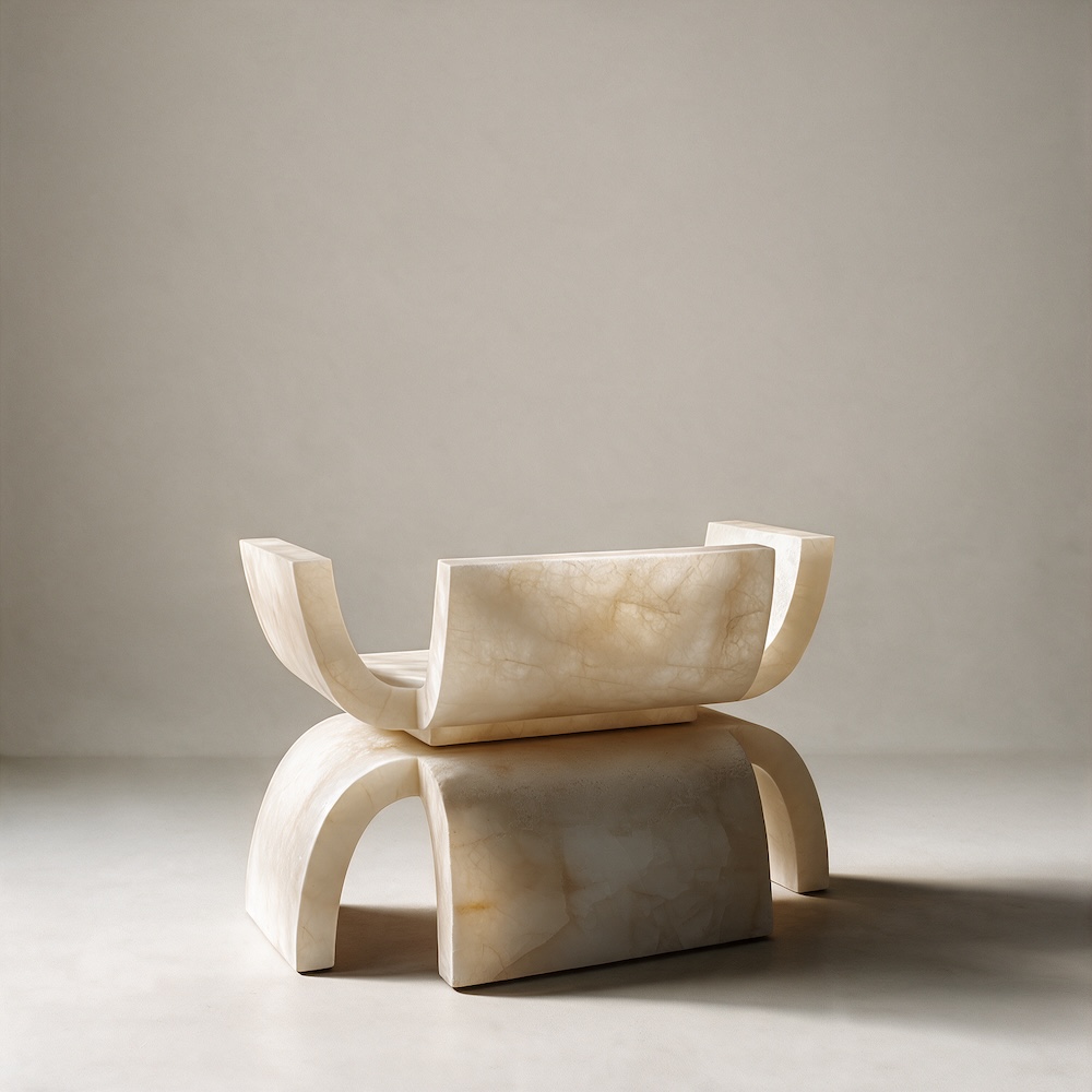 Kabuto bench, alternate view 2 - Carlyle Collective