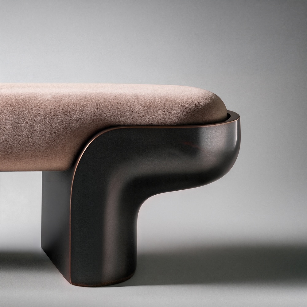 Jacque bench, alternate view 2 - Carlyle Collective