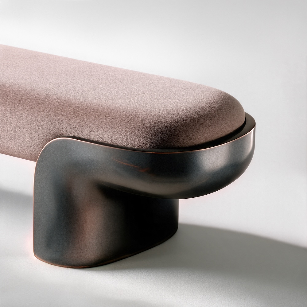 Jacque bench, alternate view 5 - Carlyle Collective