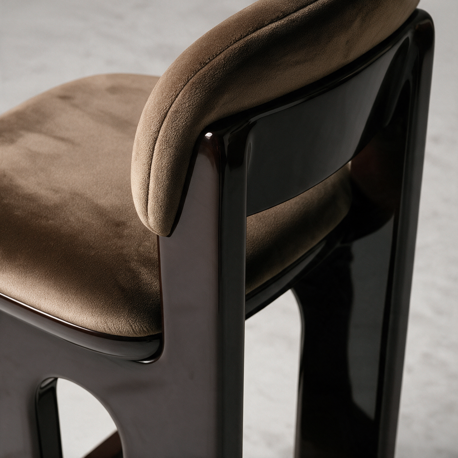 Sable stool, detail view - Carlyle Collective