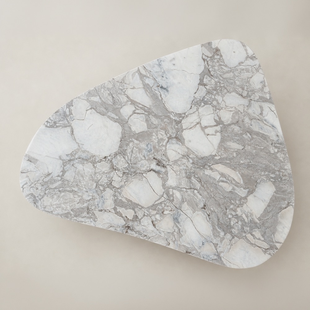 Leroy dining table, top view - Carlyle Collective