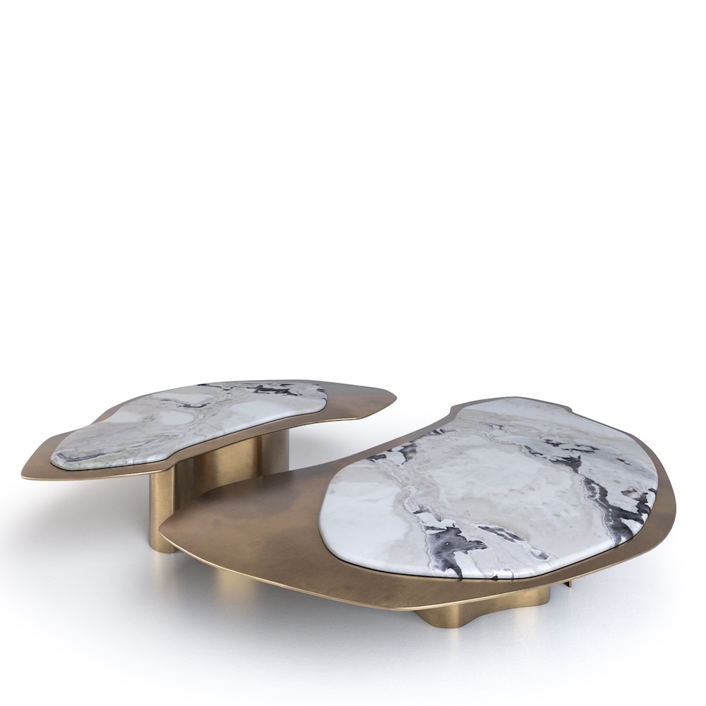 Oyster Set coffee table, alternate view 2 - Carlyle Collective