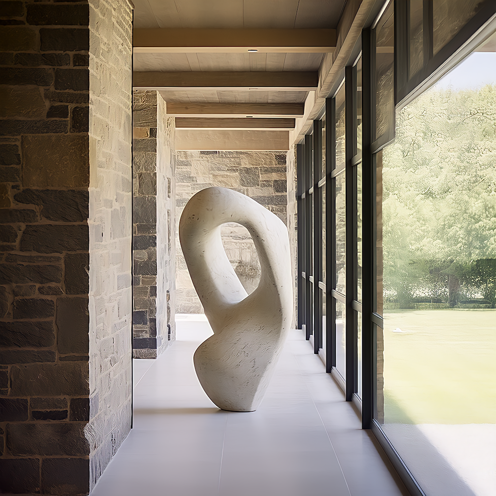 Other Side sculpture, side view - Carlyle Collective