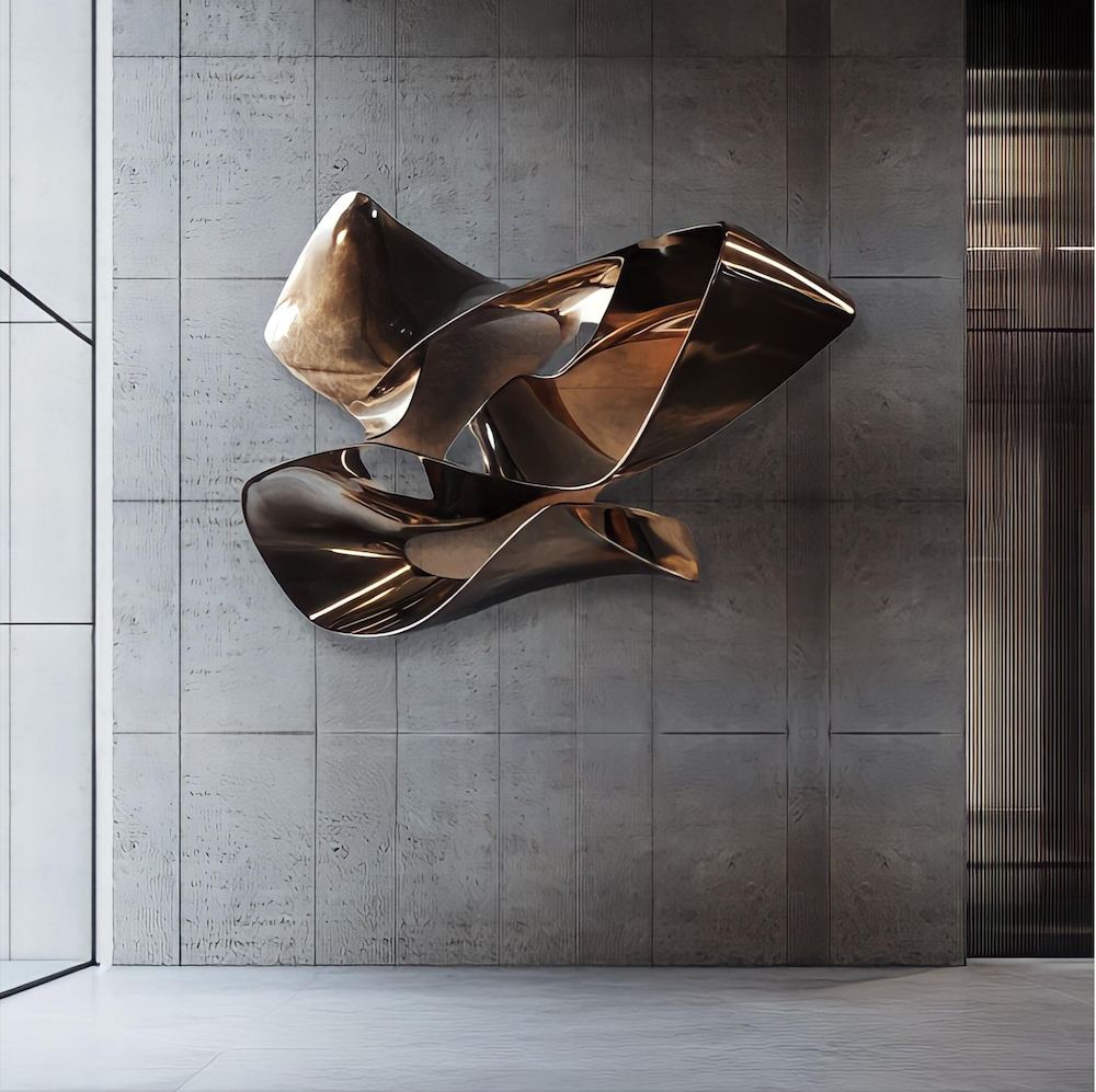 Bending Glow sculpture, alternate view 2 - Carlyle Collective