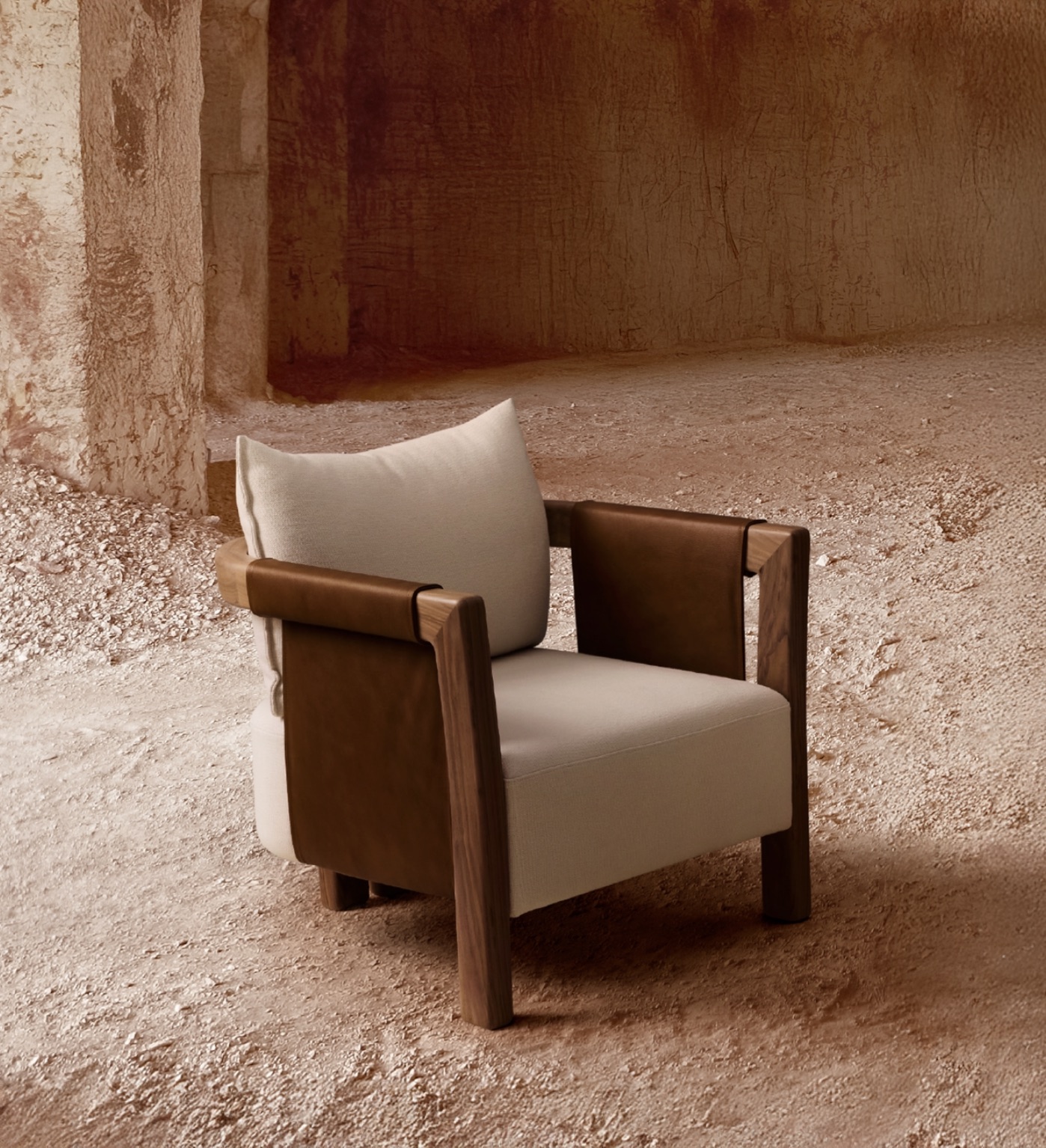 Saddle armchair, alternate view 8 - Carlyle Collective