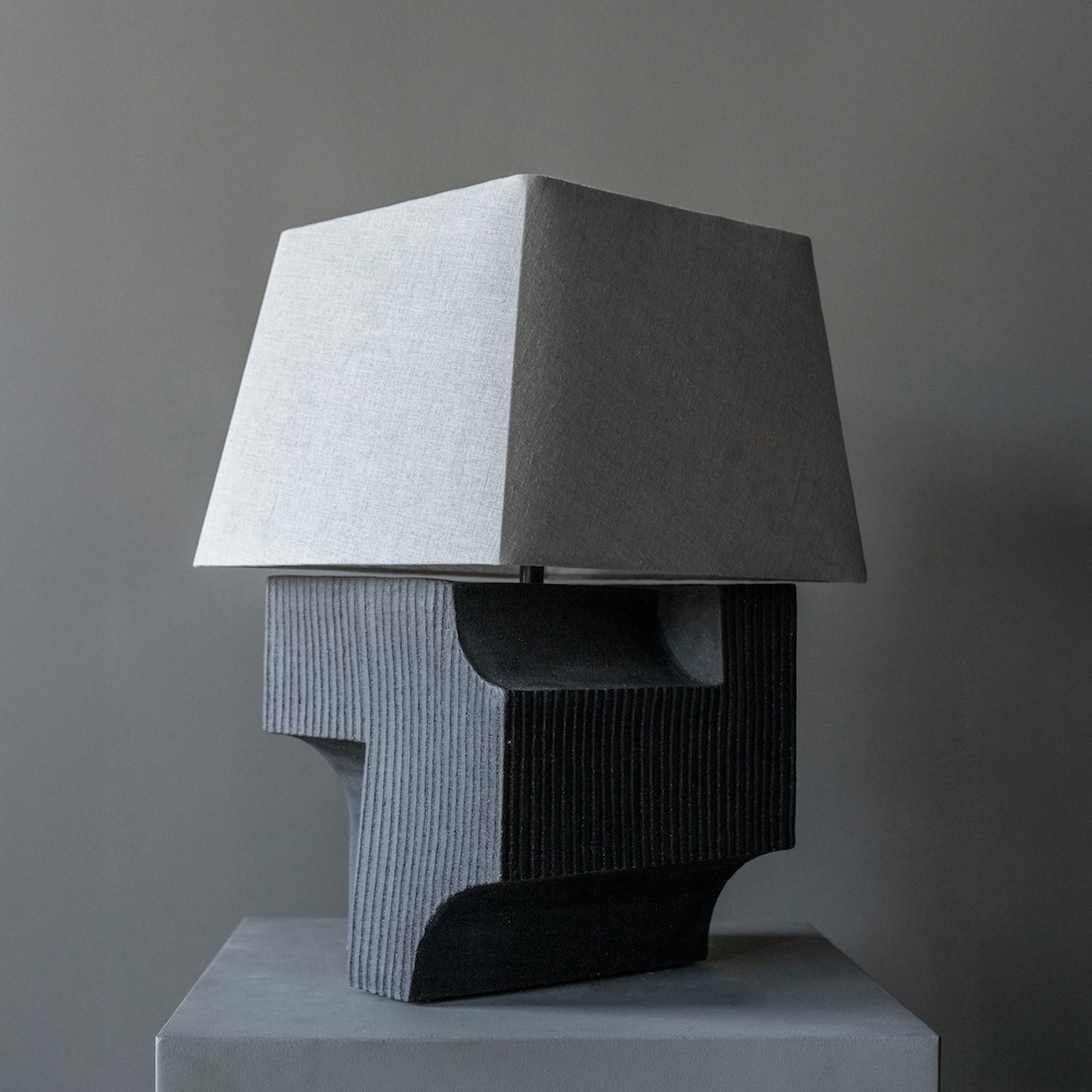 Akune Ceramic Ii table lamp, alternate view 3 - Carlyle Collective