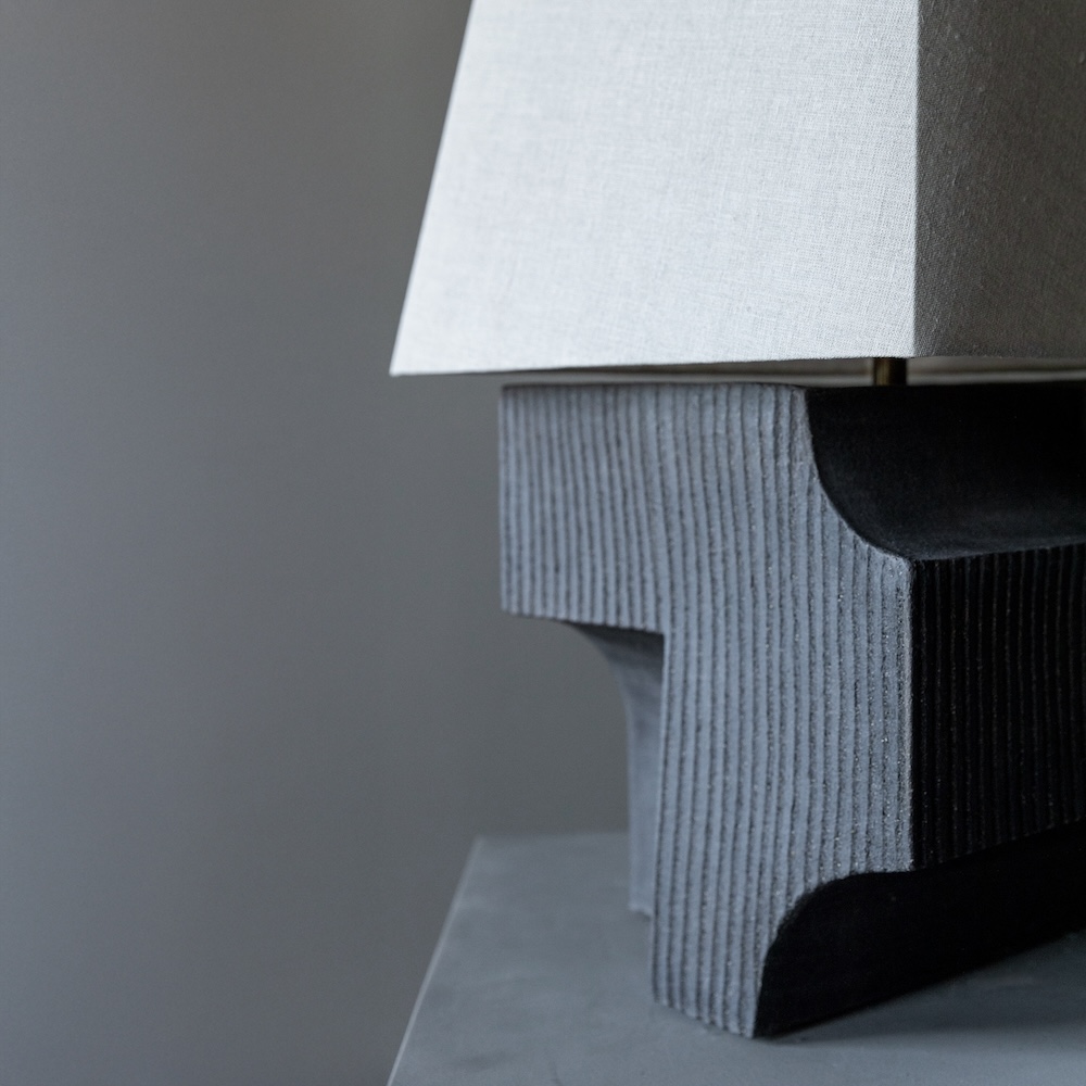 Akune Ceramic Ii table lamp, alternate view 4 - Carlyle Collective