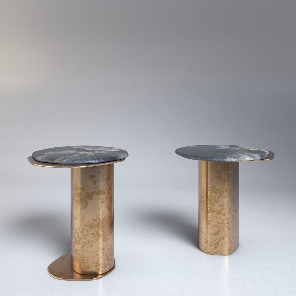 Epicure Xiii side table, side view - Carlyle Collective
