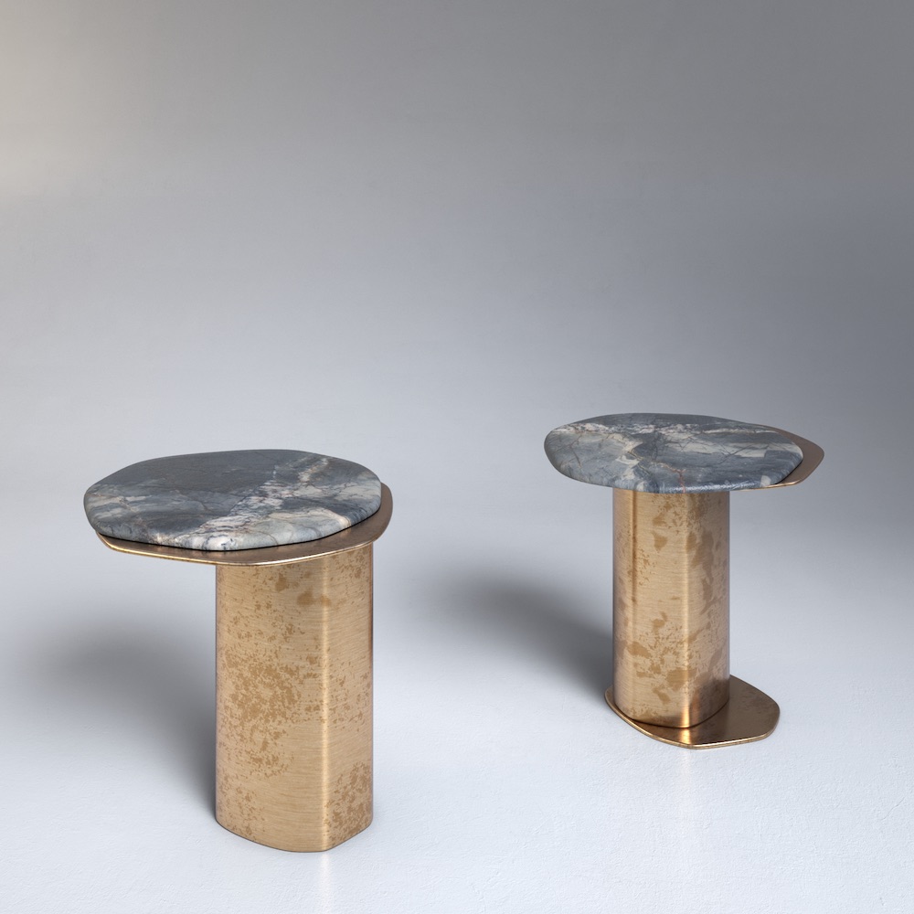 Epicure Xiii side table, side view - Carlyle Collective