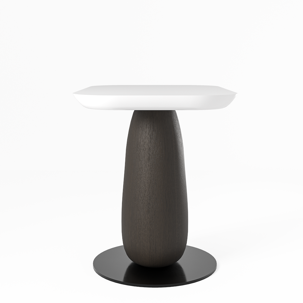 Indi side table, side view - Carlyle Collective