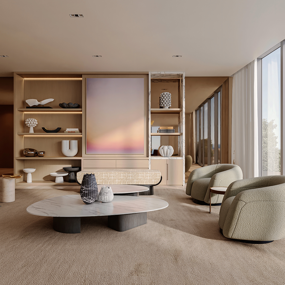 Lucy coffee table, alternate view 2 - Carlyle Collective