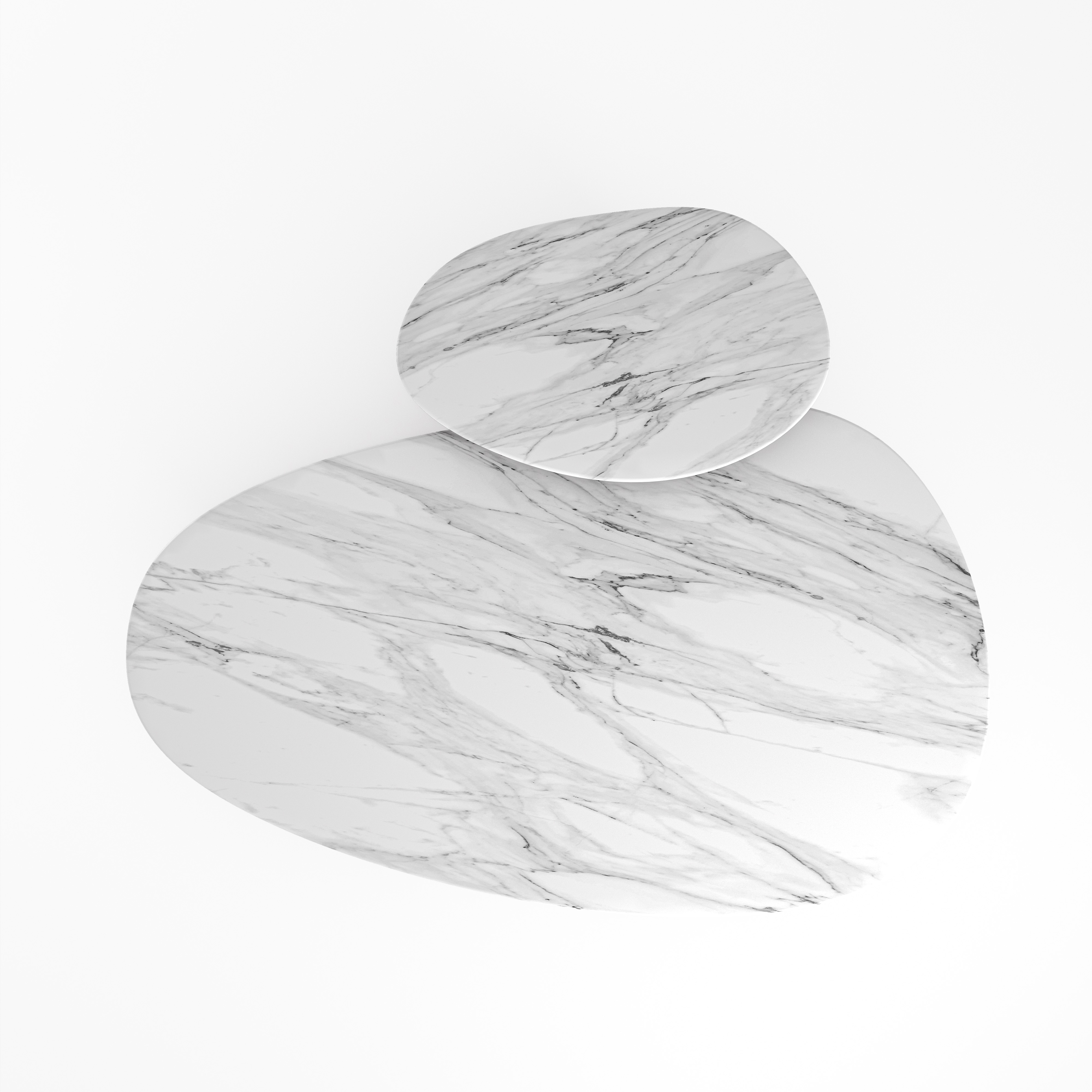Lucy coffee table, top view - Carlyle Collective