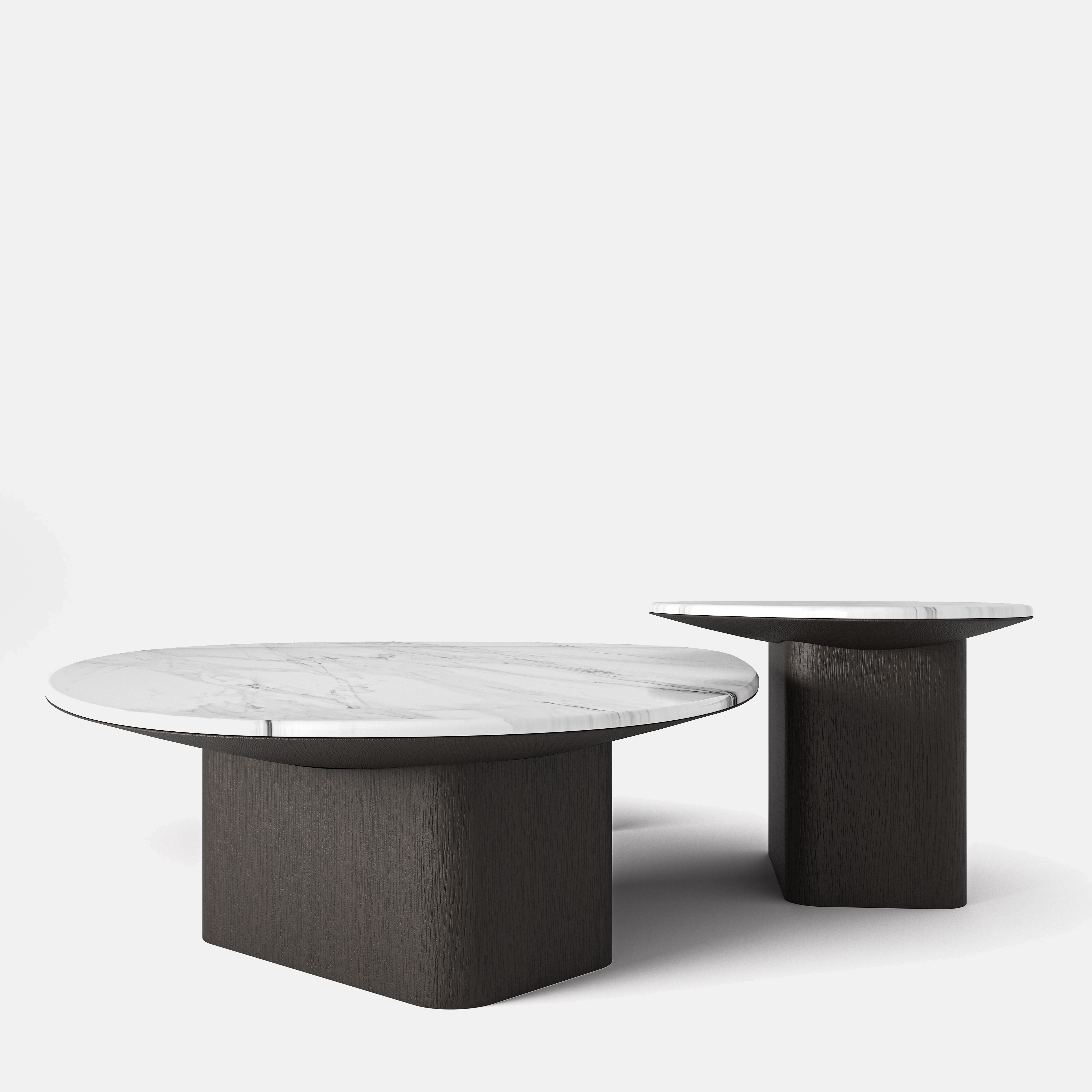 Lucy coffee table, side view - Carlyle Collective