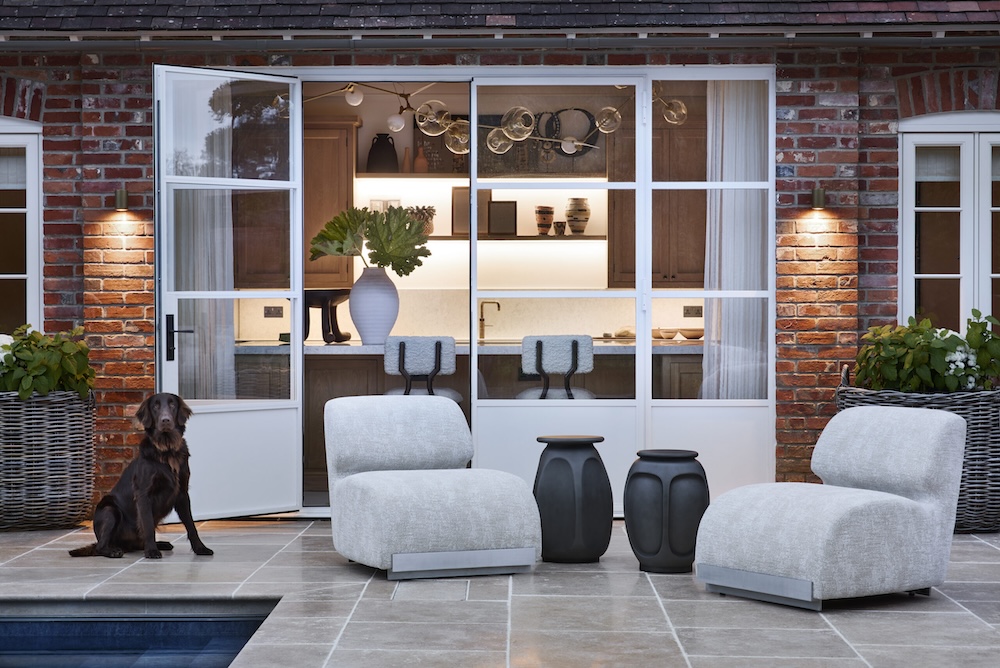 Angelina outdoor lounge chair, alternate view 3 - Carlyle Collective