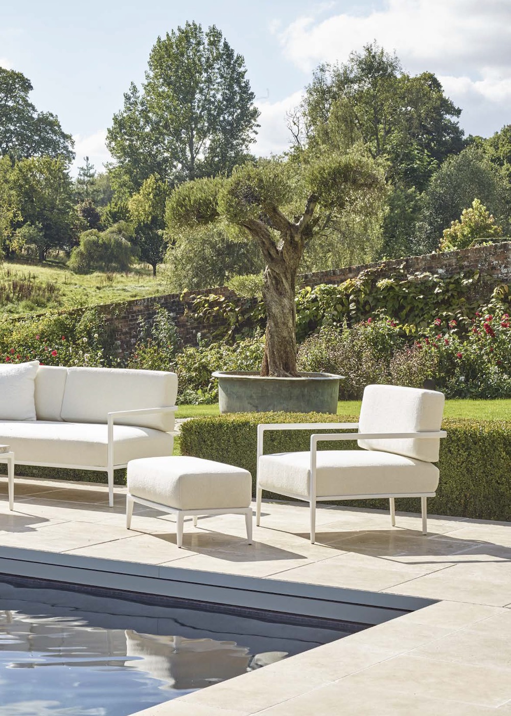 Ada Ii outdoor ottoman, alternate view 4 - Carlyle Collective